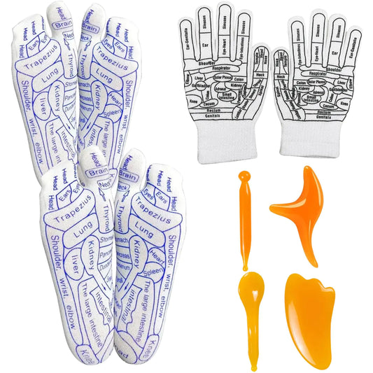 ReflexPro Foot Massage Combo with Socks, Gloves & Tools